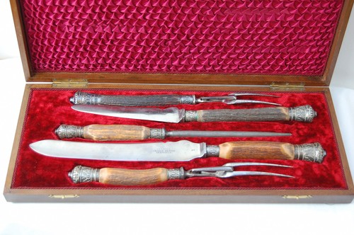 Antikes wildbesteck hirschhorn - wildbesteck,